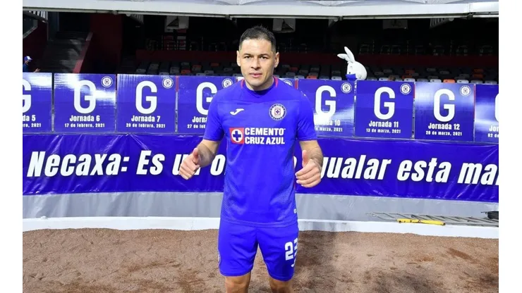Pablo Aguilar tras el final del Cruz Azul vs. Chivas