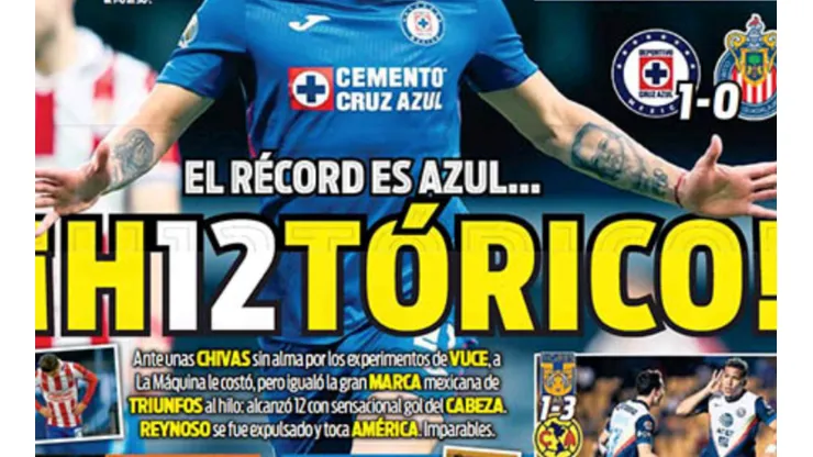 Cruz Azul llegó a 12 victorias seguidas