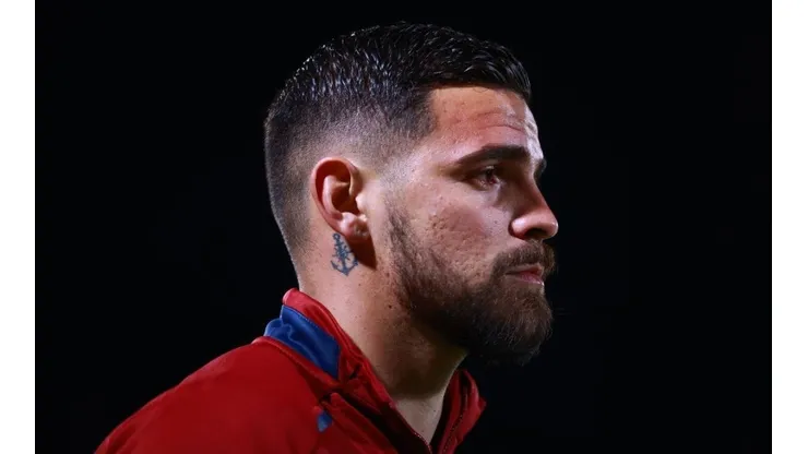 Andrés Gudiño en un partido con Cruz Azul
