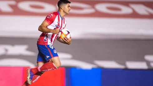 Nicolás Ibáñez con el Atlético San Luis