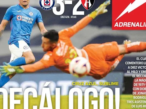 "¡Decálogo!": La prensa alucina con una nueva victoria de Cruz Azul