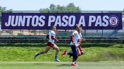 Los celestes volvieron a entrenar hoy.