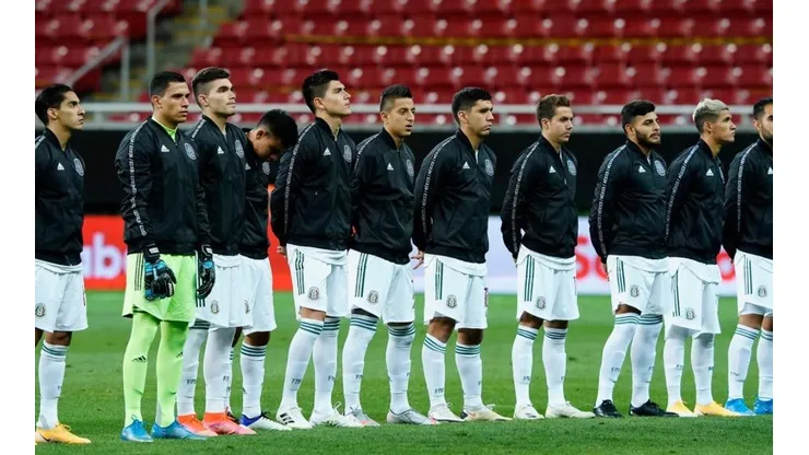 Selección de México en el duelo ante Costa Rica