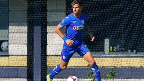 Pablo Ceppelini con la Sub 20 de Cruz Azul