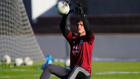 Sebastián Jurado en el entrenamiento de este miércoles
