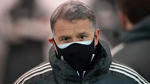 Gerardo Martino en un partido de la selección
