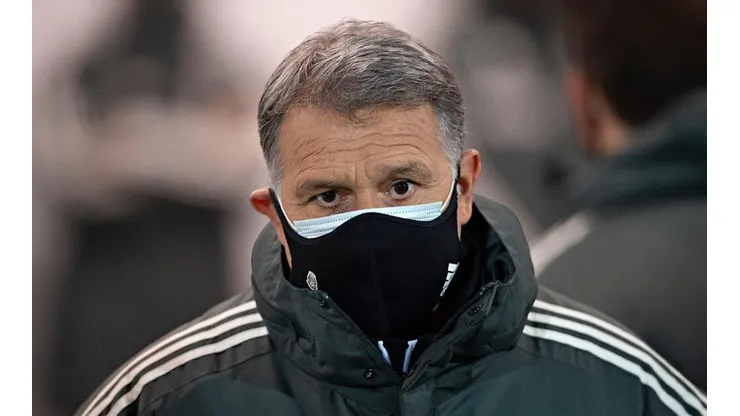 Gerardo Martino en un partido de la selección