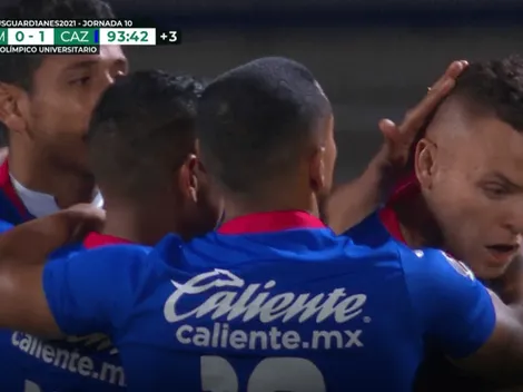 (Video) Cabecita marca de penal y da la victoria a Cruz Azul