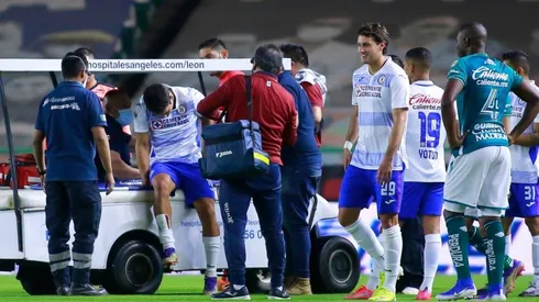 Adrián Aldrete en el duelo ante el León