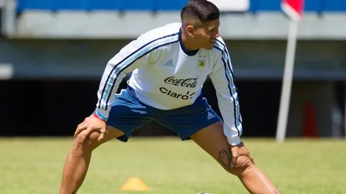 Marcos Rojo con la Selección Argentina