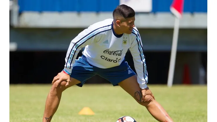 Marcos Rojo con la Selección Argentina