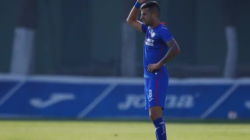 Pablo Ceppelini en un partido con la Sub-20 de Cruz Azul