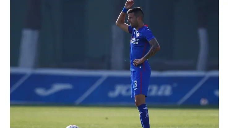Pablo Ceppelini en un partido con la Sub-20 de Cruz Azul