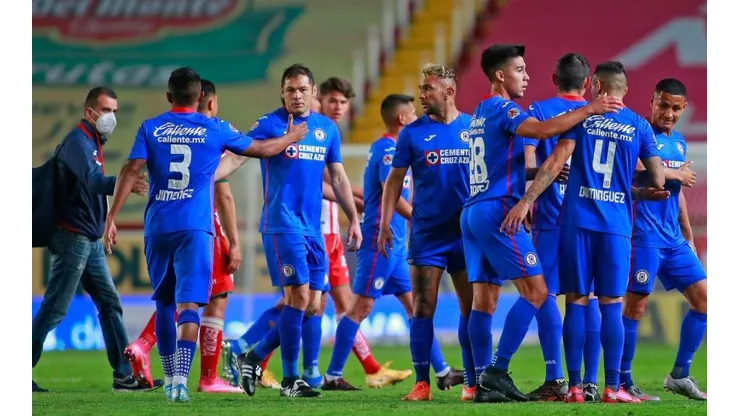 Cruz Azul en el duelo ante el Necaa