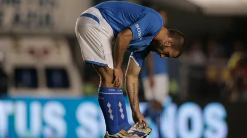 Tito Villa en su etapa como delantero de Cruz Azul.