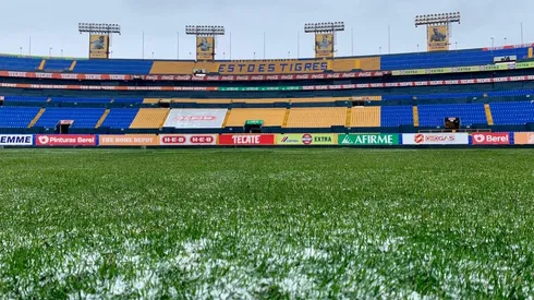 En El Volcán también nevó esta semana.