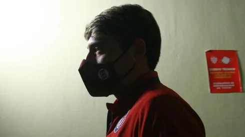 Alexis Gutiérrez en su llegada a una concentración