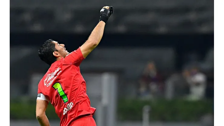 Jesús Corona en un partido del Guardianes 2020