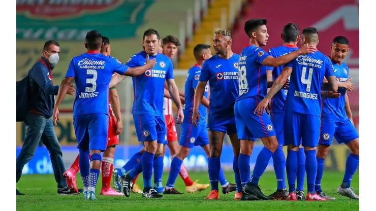 Cruz Azul celebra el triunfo ante el Necaxa
