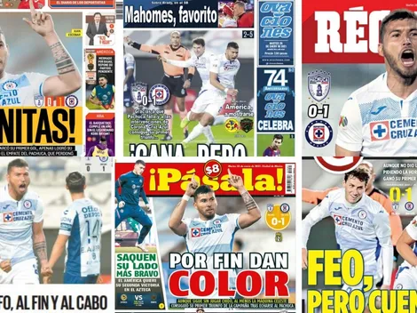 Cruz Azul y su triunfo sobre Pachuca se lleva todas las portadas