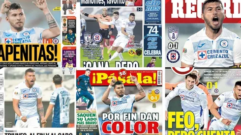 Cruz Azul se llevó todas las portadas de hoy.