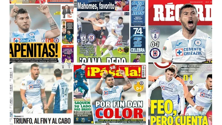 Cruz Azul se llevó todas las portadas de hoy.
