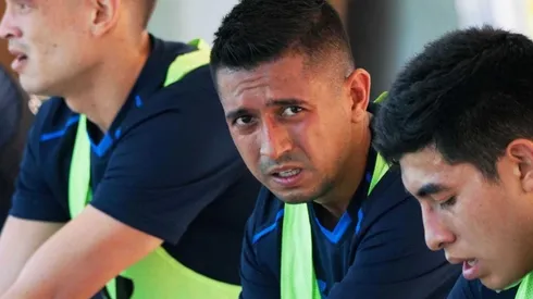 Elías Hernández en un entrenamiento con Cruz Azul