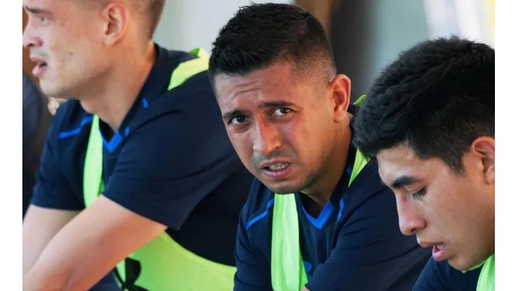 Elías Hernández en un entrenamiento con Cruz Azul