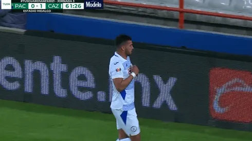 Juan Escobar celebra el gol