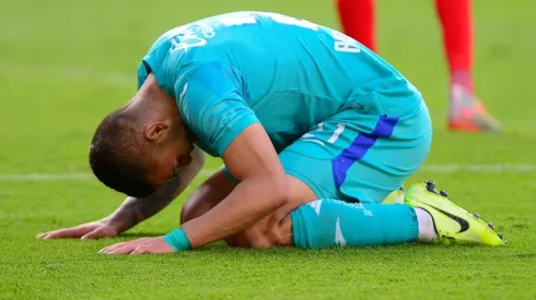 Jonathan Rodríguez se lamenta en un partido