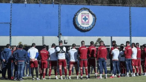 Cruz Azul en un entrenamiento en las instalaciones de La Noria