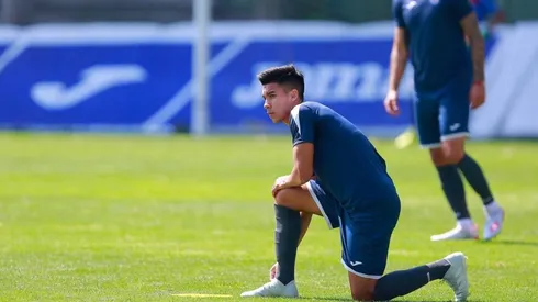 Pol Fernández en un entrenamiento de su primera etapa con Cruz Azul