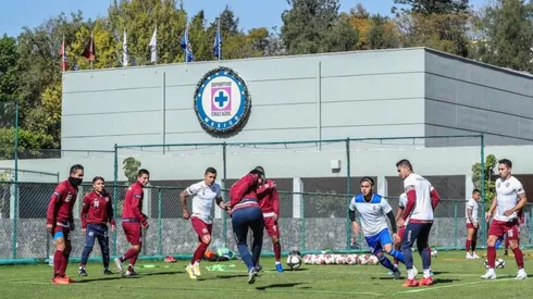 Cruz Azul en su último entrenamiento del año