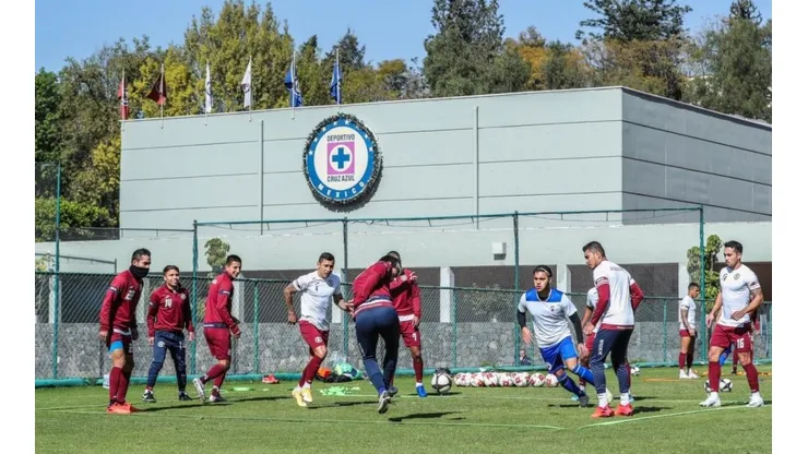 Cruz Azul en su último entrenamiento del año