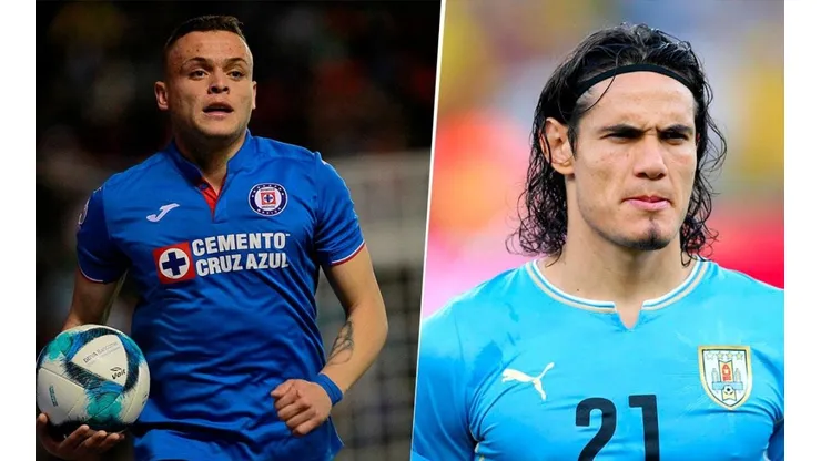 Jonathan Rodríguez y Edison Cavani comparten vestuario en la Selección de Uruguay