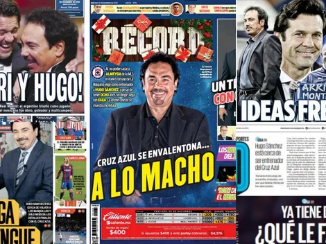 Cruz Azul y Hugo Sánchez DT se toman todas las portadas
