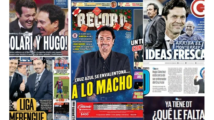 Hugo Sánchez se lleva las portadas hoy.
