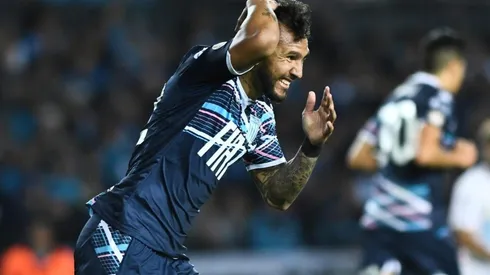 Walter Montoya con Racing de Avellaneda