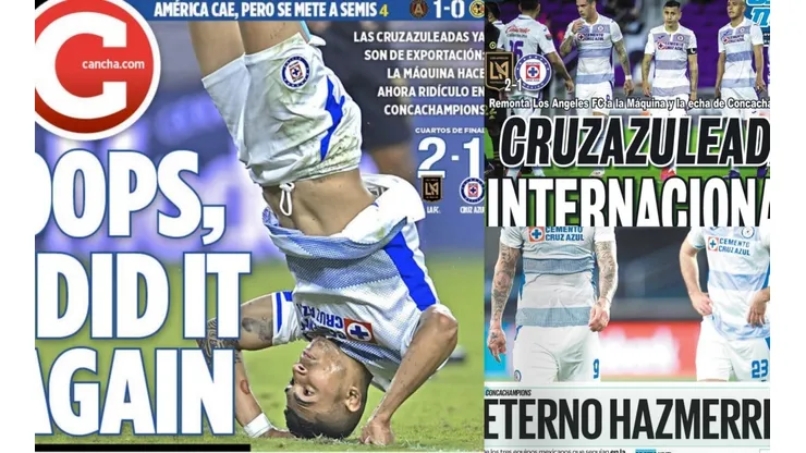 Las portadas destacaron el fracaso de Cruz Azul.