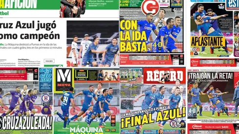 Cruz Azul es protagonista de todas las portadas.