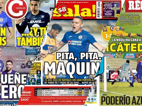 Cruz Azul y la victoria se llevaron las portadas de diarios en México