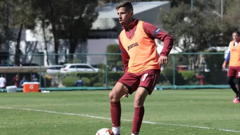 Pablo Ceppelini en un entrenamiento de Cruz Azul