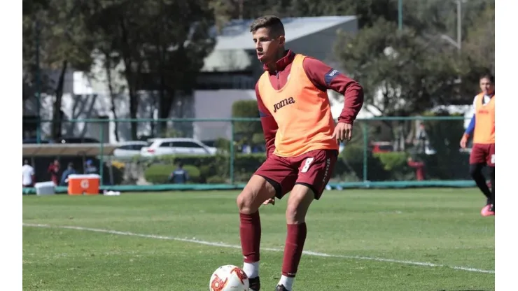 Pablo Ceppelini en un entrenamiento de Cruz Azul