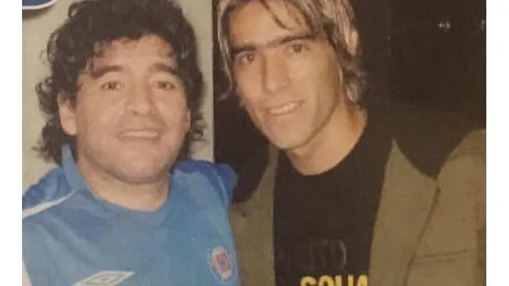 Maradona lució el jersey de Cruz Azul varias veces.