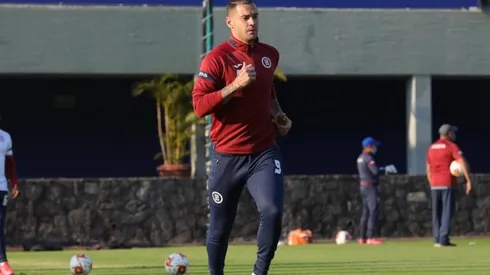 Milton Caraglio en un partido de Cruz Azul
