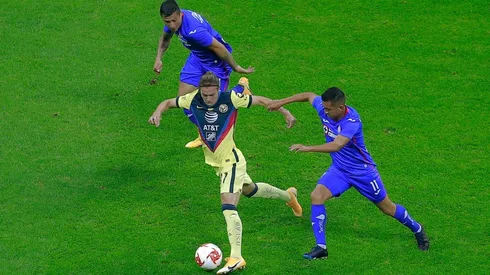 Elías y el Cata en el partido ante el América