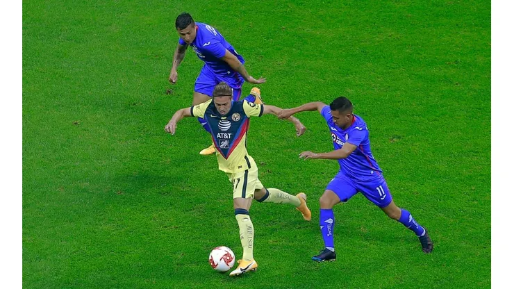 Elías y el Cata en el partido ante el América