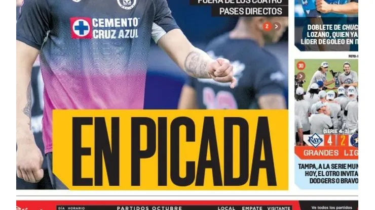 Los medios reflejaron la derrota de Cruz Azul