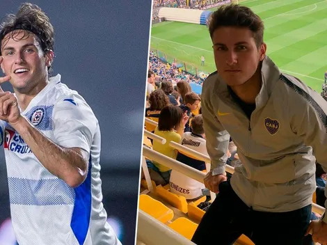 ¿Cruz Azul o Boca Juniors? La novia de Santi Giménez lo puso en aprietos en pleno live