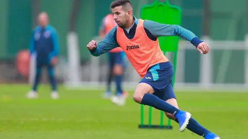 Pablo Ceppelini en un entrenamiento de Cruz Azul